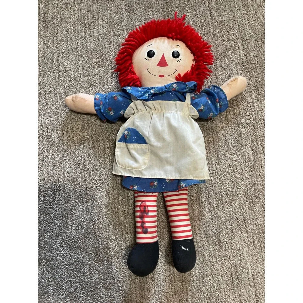 Vintage Hasbro Softies Raggedy Ann Doll 15